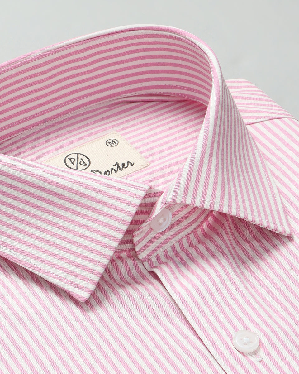 Light Pink Striped Shirt - Prime Porter