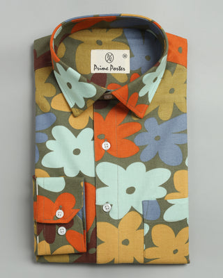 Celebrations Printed Flannel Shirt - Prime Porter