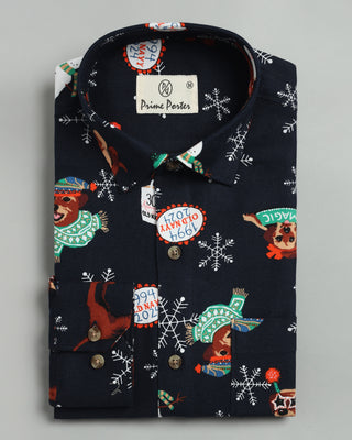 Magical Christmas Printed Flannel Shirt - Prime Porter