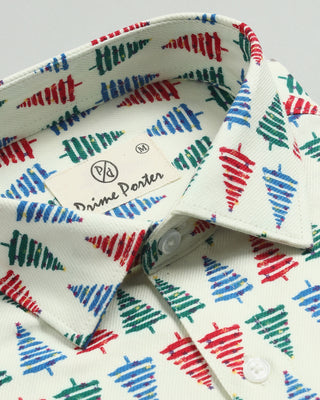 Fir Tree Printed Flannel Shirt - Prime Porter