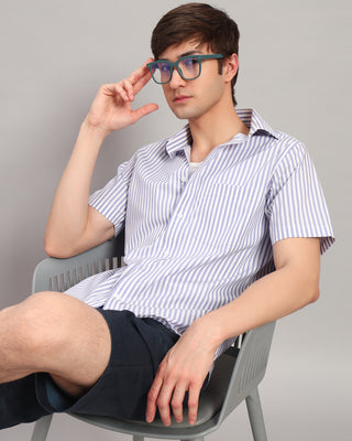 Purple Striped Shirt - Prime Porter