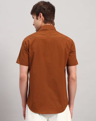 Chestnut Printed Shirt - Prime Porter