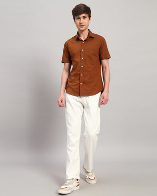 Chestnut Printed Shirt - Prime Porter