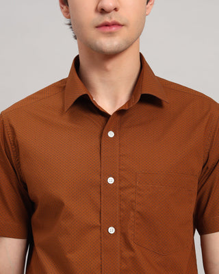 Chestnut Printed Shirt - Prime Porter