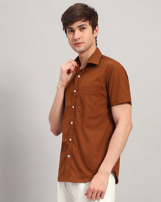 Chestnut Printed Shirt - Prime Porter