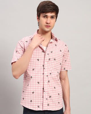 Pink Theodore Printed Shirt - Prime Porter