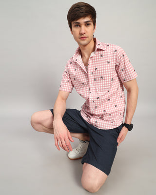 Pink Theodore Printed Shirt - Prime Porter