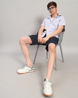 Purple Striped Shirt - Prime Porter
