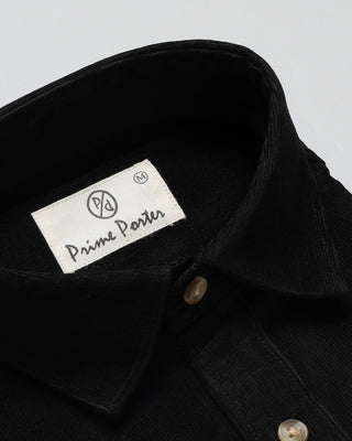 Black Corduroy Shirt - Prime Porter