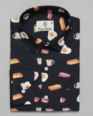 Breakfast Printed Shirt - Prime Porter