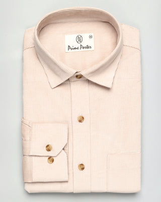 Off White Corduroy Shirt - Prime Porter