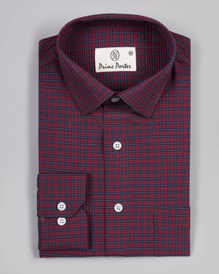 Brixe Checked Formal Shirt - Prime Porter