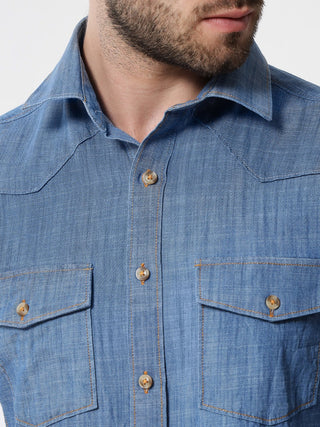 Light Blue Denim Shirt - Prime Porter