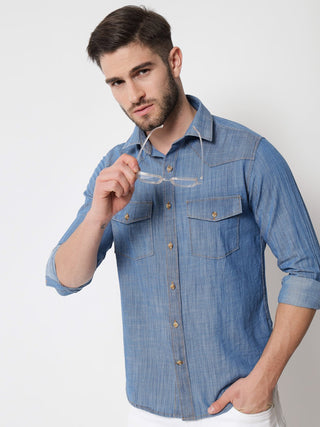 Light Blue Denim Shirt - Prime Porter