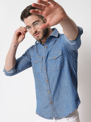 Light Blue Denim Shirt - Prime Porter