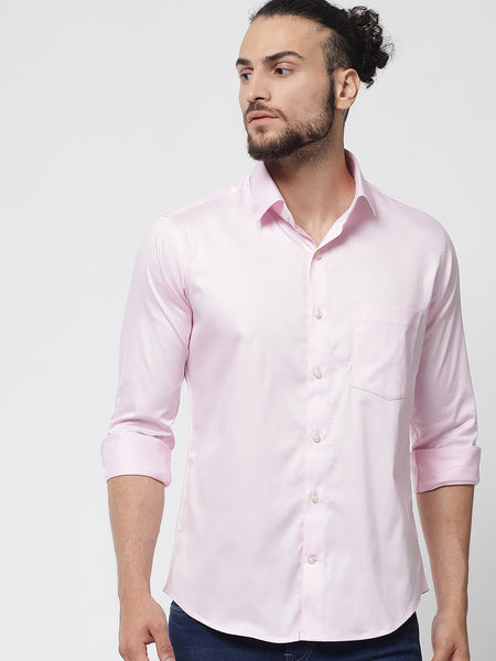 light-pink-colour-cotton-shirt-for-men 5