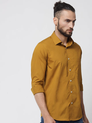 Medallion Yellow Cotton Shirt - Prime Porter
