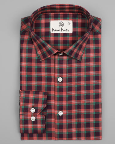 crimson-red-coloured-cotton-check-shirt