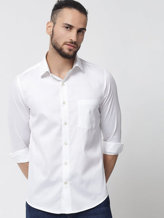 Pure White Cotton Shirt - Prime Porter