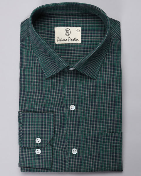 Teal Checked Shirt