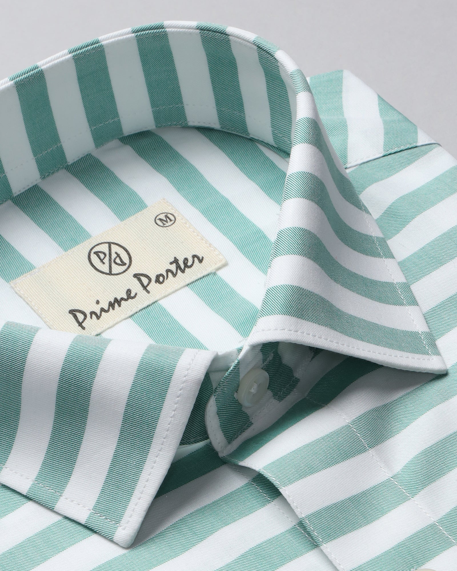 Light Green Striped Shirt