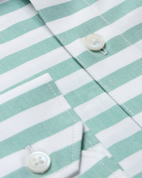 Light Green Striped Shirt
