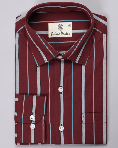 Jamun Striped Shirt