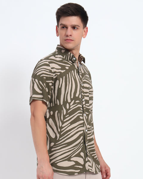 Fringe Printed Shirt