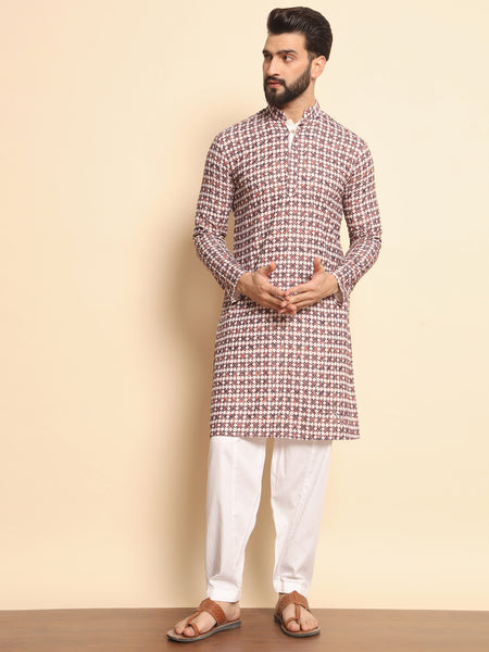 Garud Embroidered Kurta