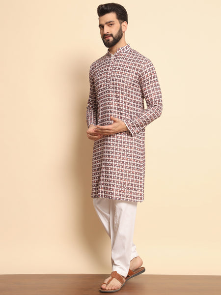 Garud Embroidered Kurta