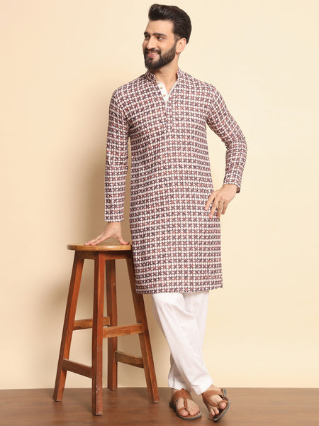 Garud Embroidered Kurta