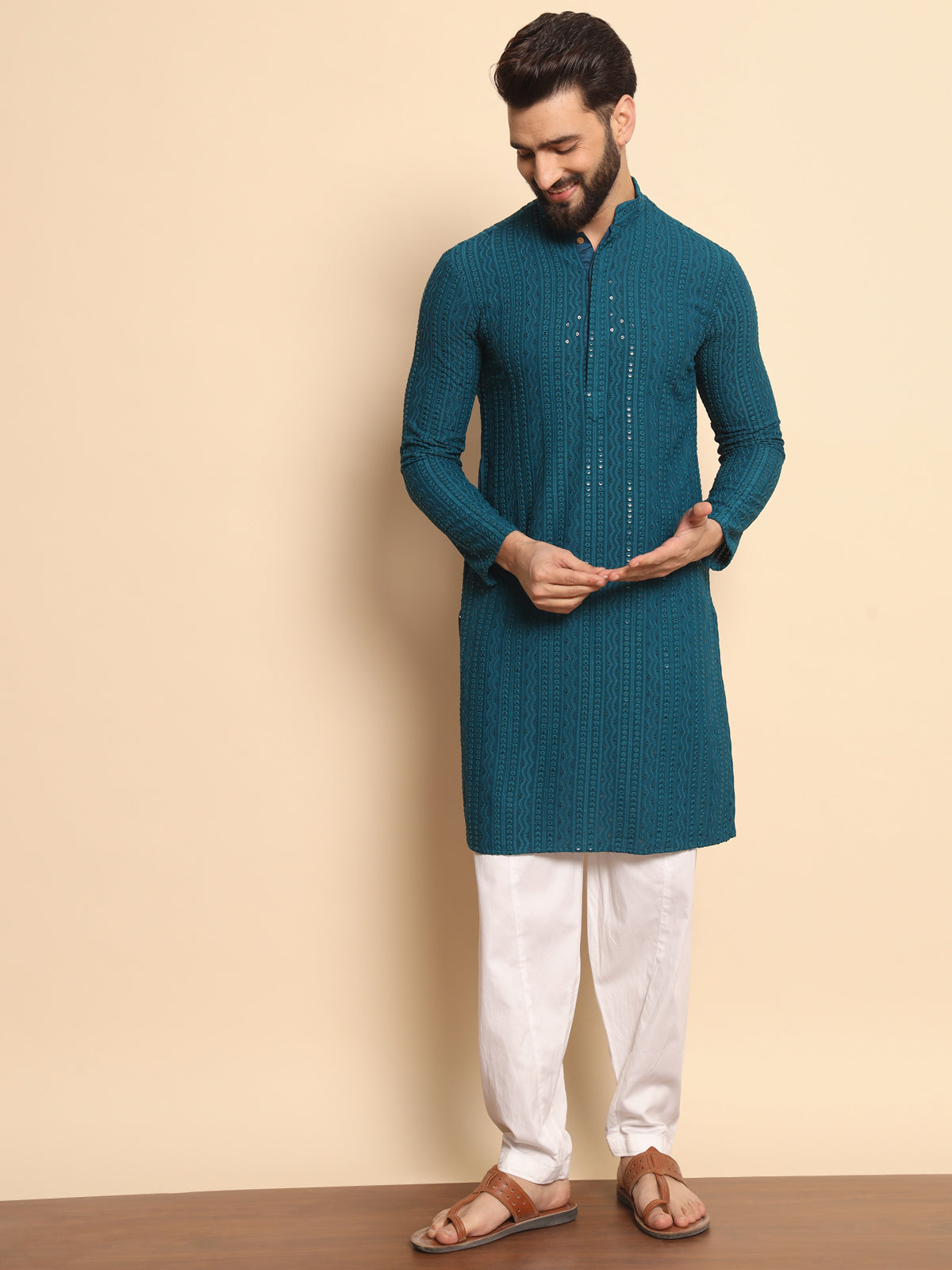 Umar Embroidered Kurta