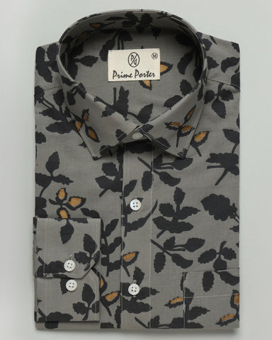 Slate Printed Shirt