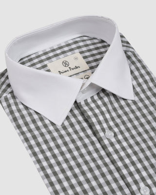 Olive Checked Shirt - Prime Porter