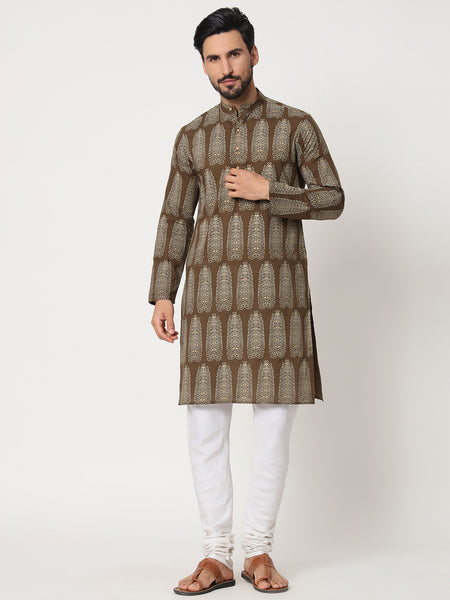 Patta Printed Kurta