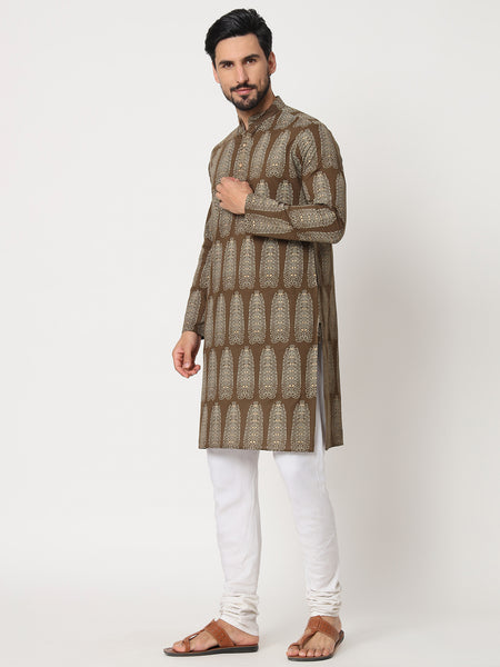 Patta Printed Kurta