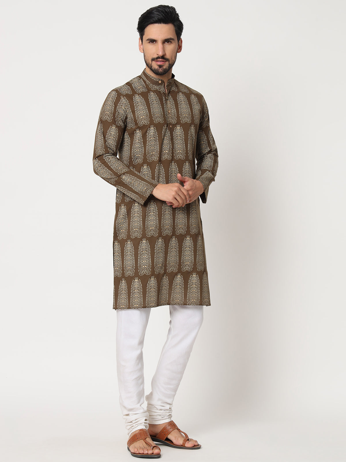 Patta Printed Kurta