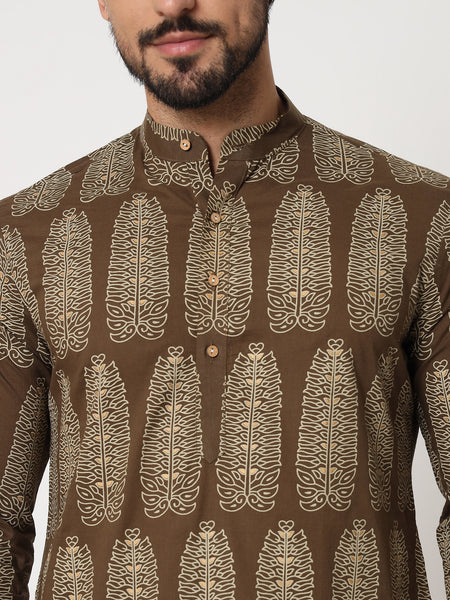 Patta Printed Kurta