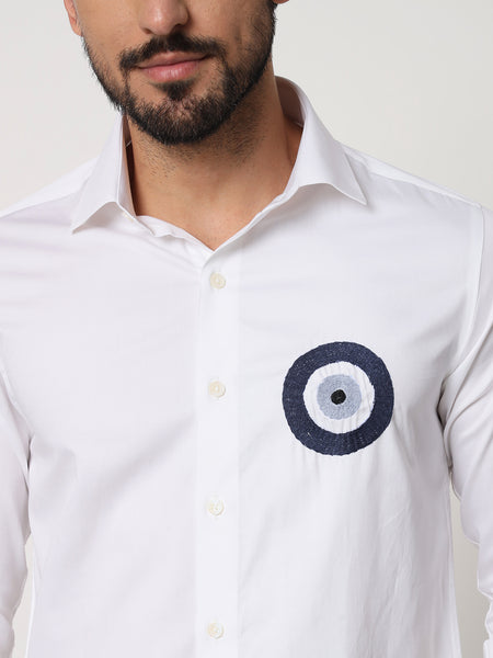 Evil Eye Embroidered Shirt