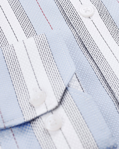 Aqua Striped Shirt