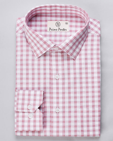 Onion Pink Check Shirt