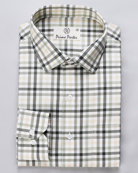 Olive Checked Shirt