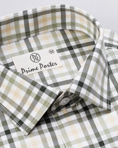 Olive Checked Shirt