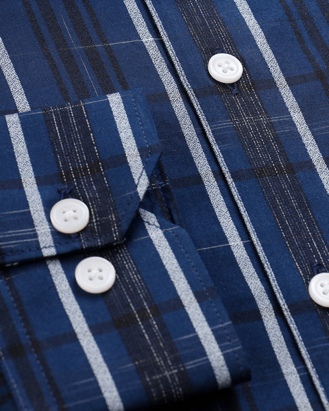 Space Blue Checked Shirt