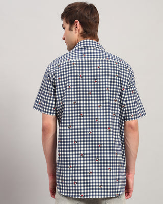 Blue Theodore Printed Shirt