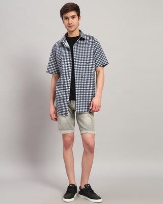 Blue Theodore Printed Shirt