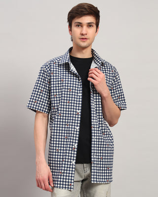 Blue Theodore Printed Shirt