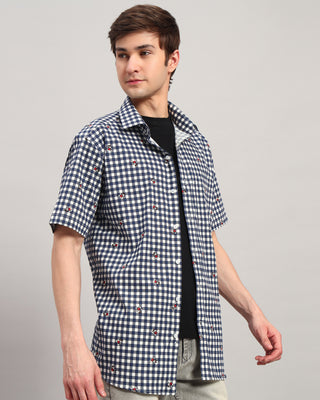 Blue Theodore Printed Shirt