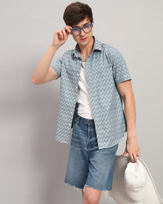 Chevron Printed Shirt - Prime Porter