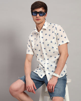 Blue Orchid Printed Shirt